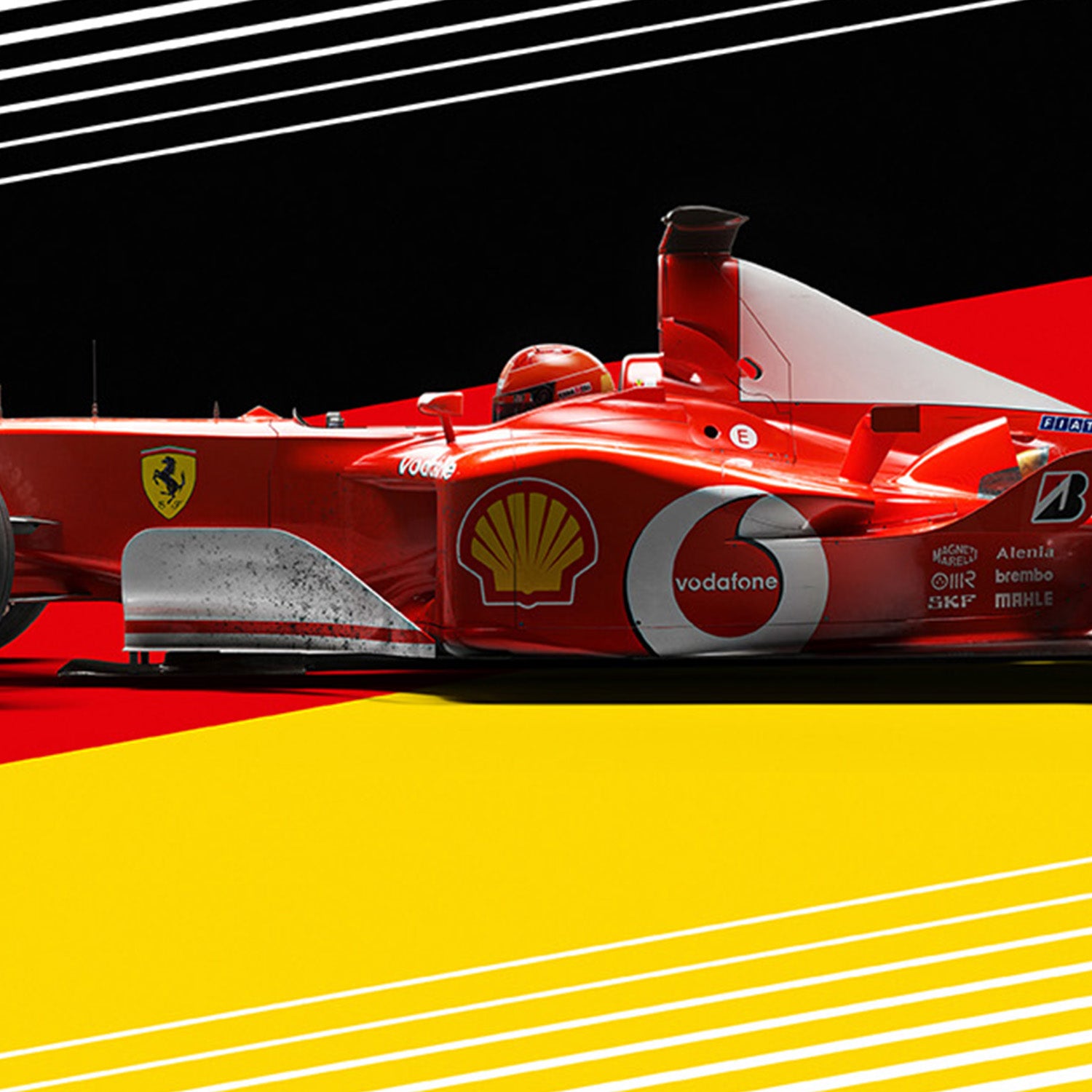 Ferrari F2002 - Michael Schumacher Hockenheim GP 2002 | Collector’s Edition Poster