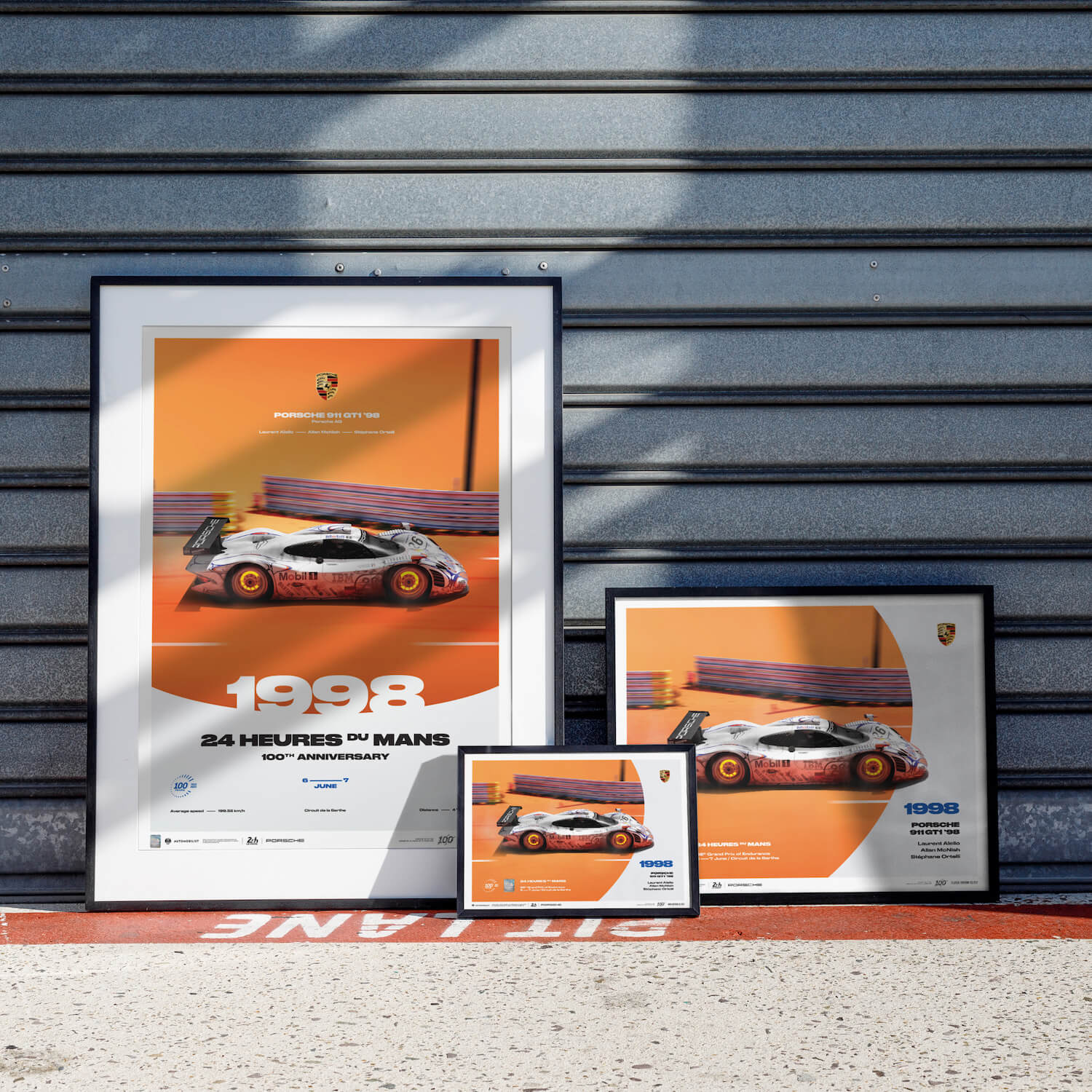 Porsche 911 GT1 | 1998 100th Anniversary | 24h Le Mans Poster